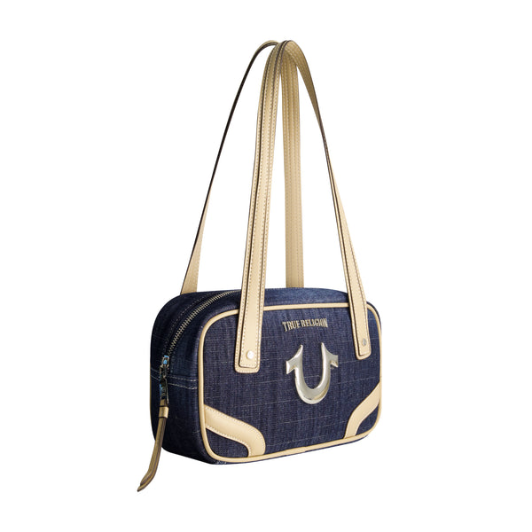 Concept One True Religion Small Denim Bowling Satchel