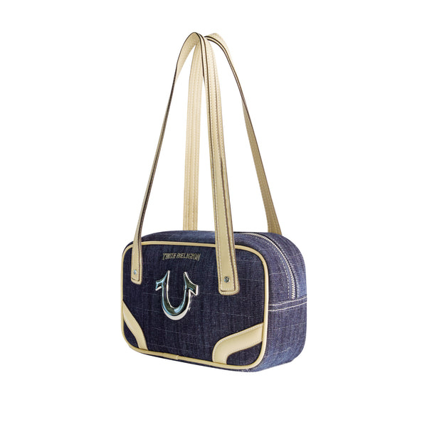 Concept One True Religion Small Denim Bowling Satchel