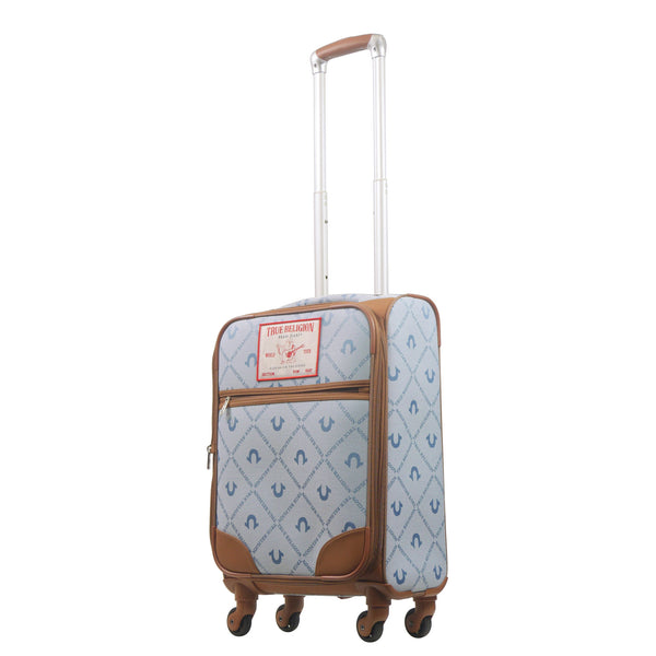 concept one True Religion Soft Sided 23" Expandable Spinner Luggage DENIM