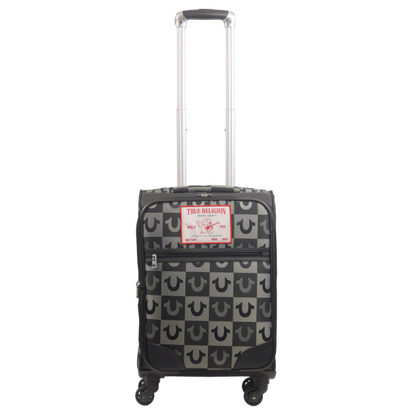 Concept One True Religion Soft Sided 23" Expandable Spinner Luggage BLACK