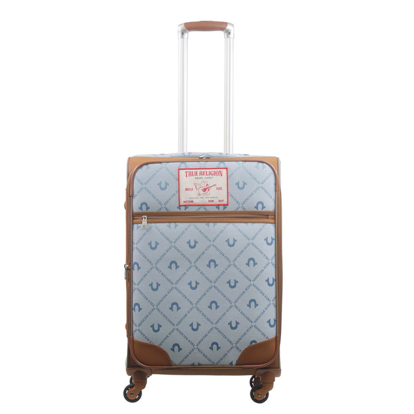 Concept One True Religion Soft Sided 27" Expandable Spinner Luggage DENIM