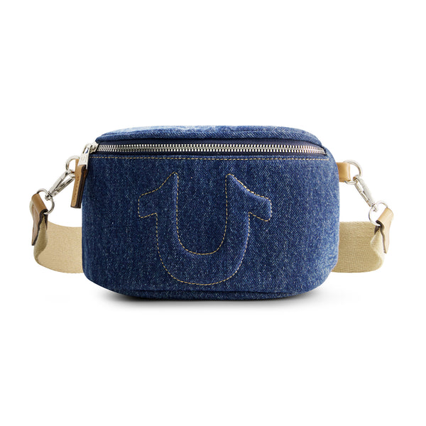 Concept One True Religion Stitched Horseshoe Belt Bag Dark Denim