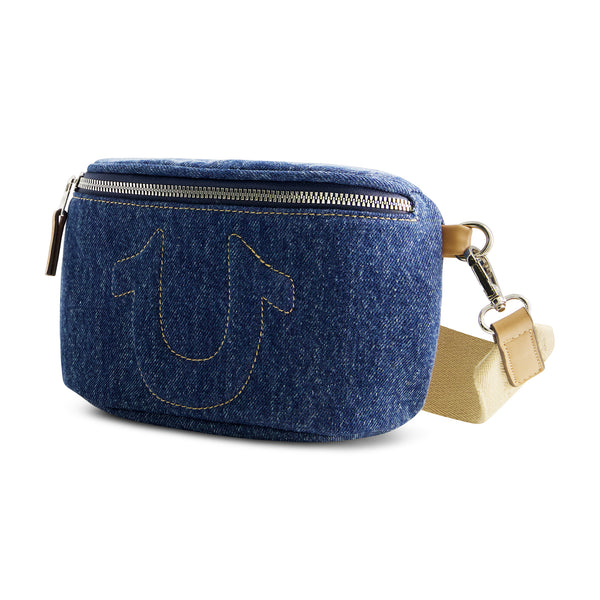 Concept One True Religion Stitched Horseshoe Belt Bag Dark Denim
