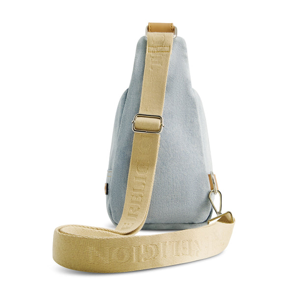 Concept One True Religion Stitched Horseshoe Sling Light Blue