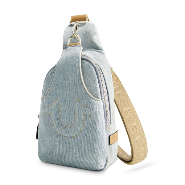 Concept One True Religion Stitched Horseshoe Sling Light Blue