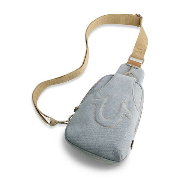 Concept One True Religion Stitched Horseshoe Sling Light Blue