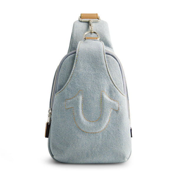 concept one True Religion Stitched Horseshoe Sling Light Blue