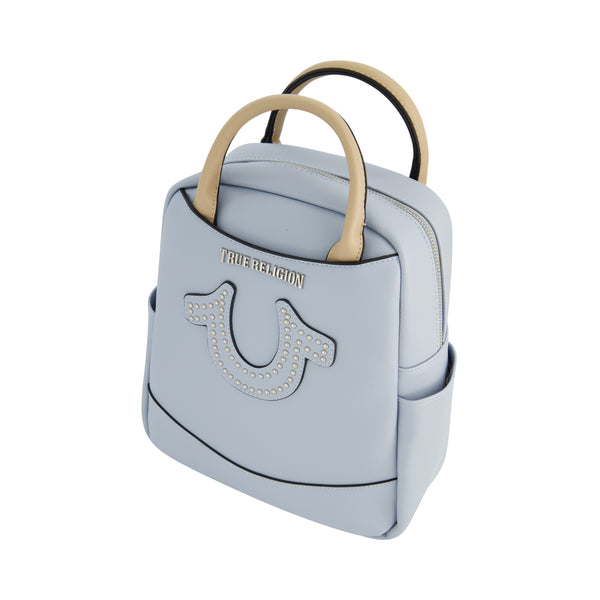 Concept One True Religion Studded Horseshoe Mini Backpack Blue