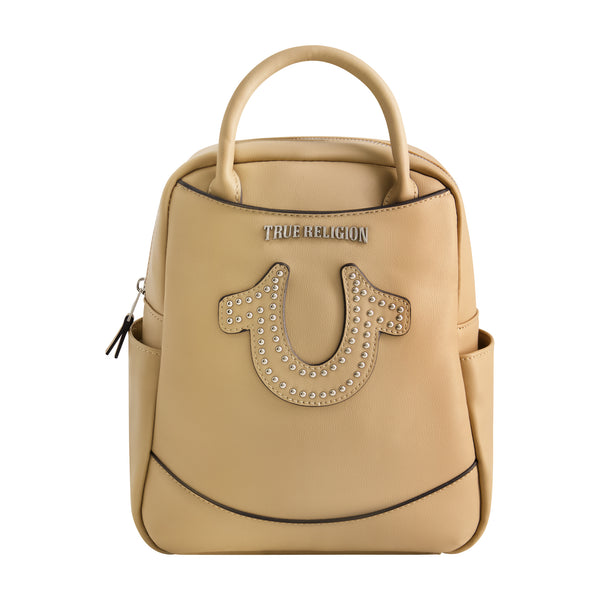 concept one True Religion Studded Horseshoe Mini Backpack Camel