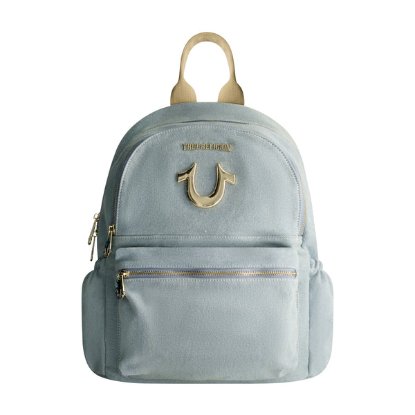 concept one True Religion Zip Pocket Denim Horseshoe Backpack