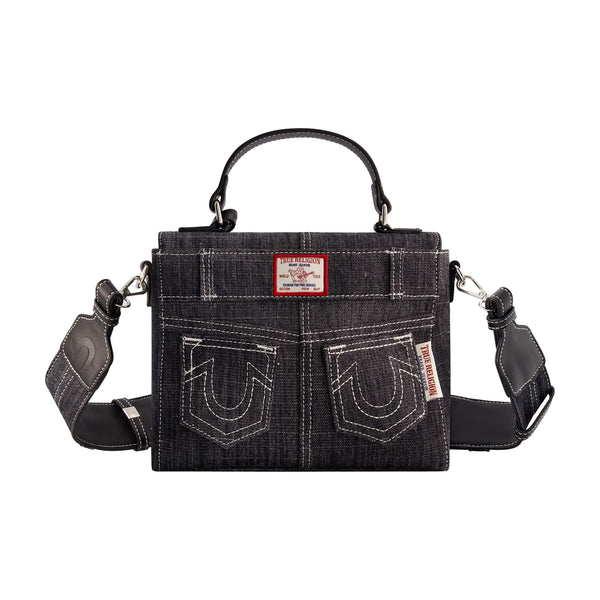 Concept One True Religions Jean Pocket Mini Flap BLACK