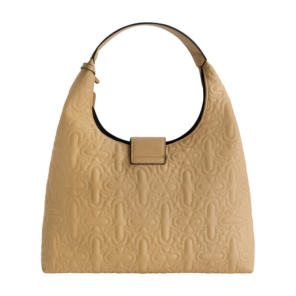 Concept One True Religions Quilted Horseshoe Medium Hobo CAMEL