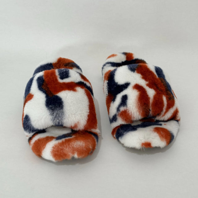 Confetti Confetti Camo Fur Slippers (3 Colors)