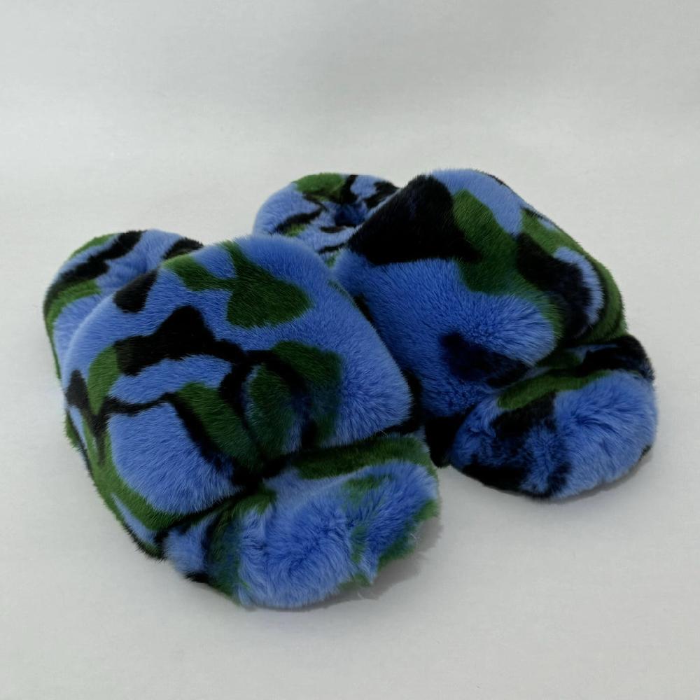 confetti Confetti Camo Fur Slippers (3 colors)