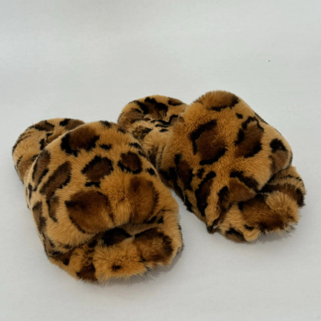 Confetti Confetti Cheetah Fur Slippers (3 Colors)