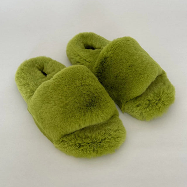 Confetti Confetti Fur Slippers (3 Colors )