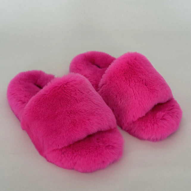 confetti Confetti Fur Slippers (3 colors )