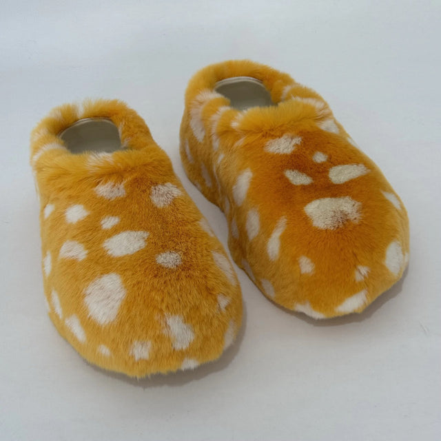 Confetti Confetti Spotted Fur Slippers