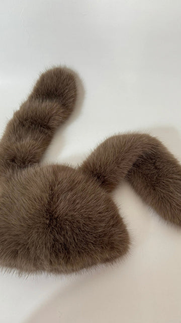 Confetti Flap Hat ( Faux Fur)