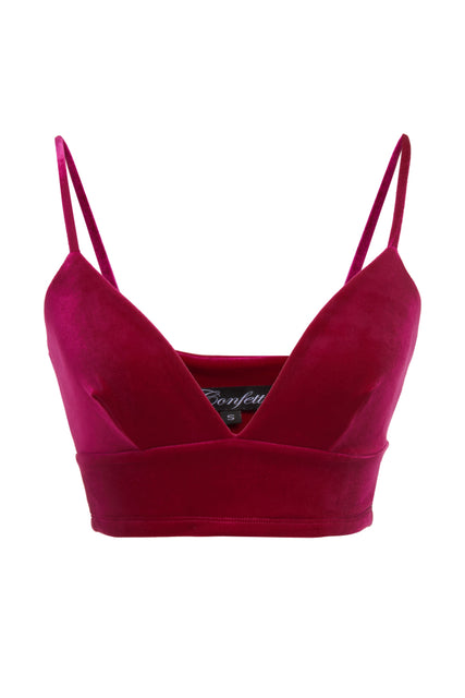 Confetti Velvet Crop Tank Bra ( 5 Colors )