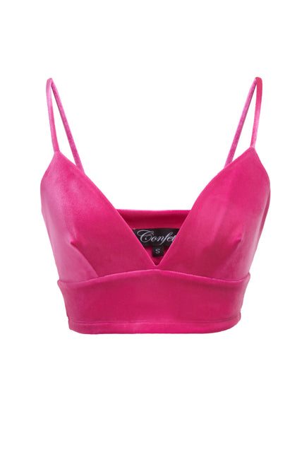 Confetti Velvet Crop Tank Bra ( 5 Colors )