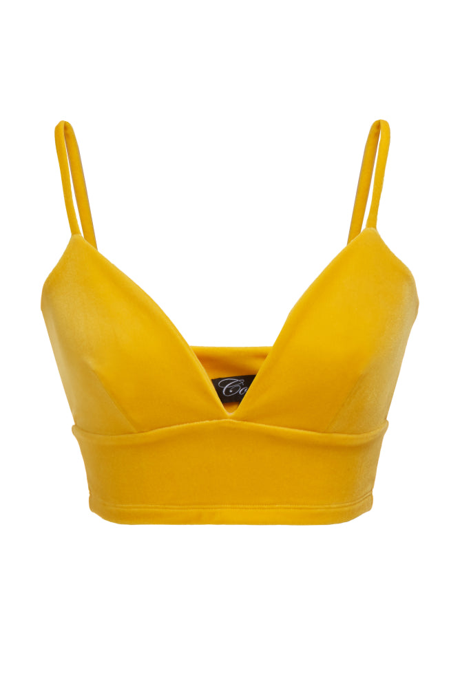 confetti Velvet Crop Tank Bra ( 5 colors )