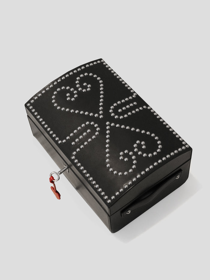 Connolly Black Nomadic Chest With Silver Studs 1904