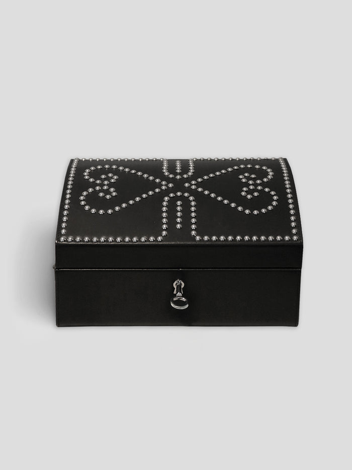 connolly Black Nomadic Chest with Silver Studs 1904
