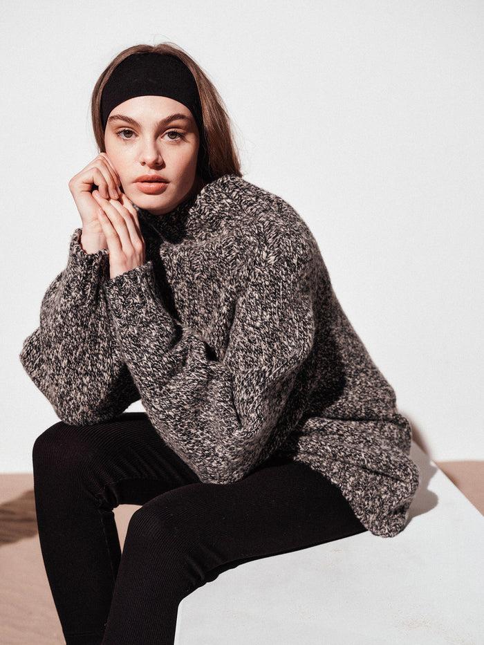 Connolly Black/Ecru Oversized Chunky Knit