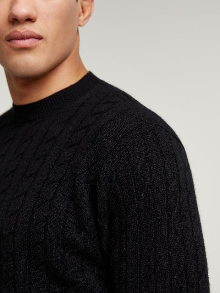 Connolly Black Favourite Cable Sweater