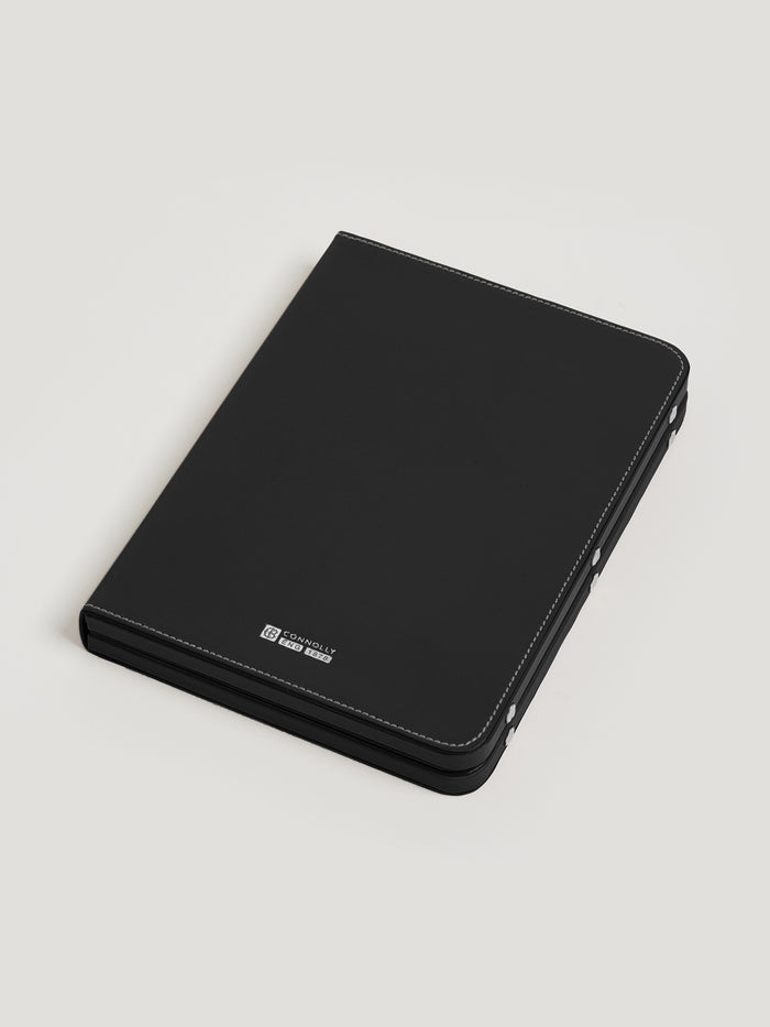 Connolly Black Leather Double Photo Frame