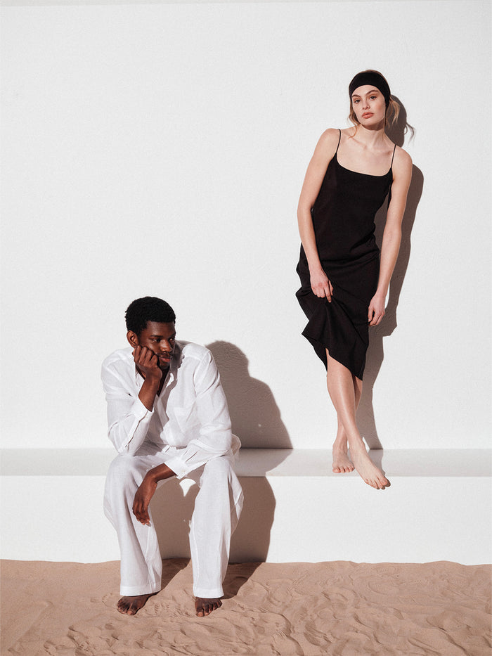 Connolly Black Silk Caddy Slip Dress