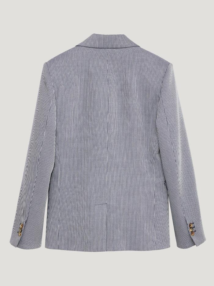 Connolly Blue Oxford Single Breasted Jacket