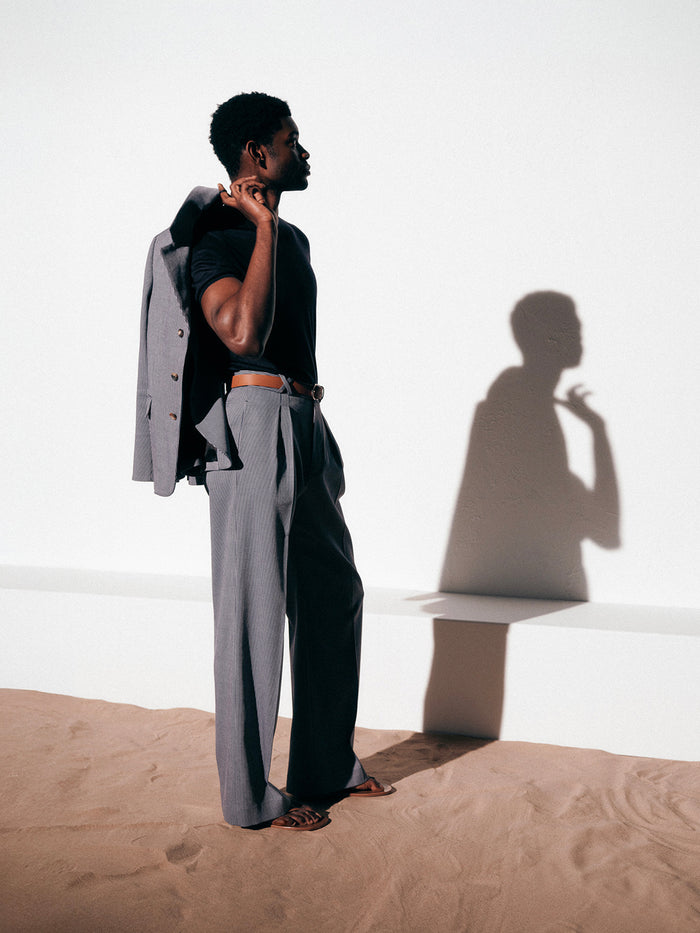 Connolly Blue Oxford Single Breasted Jacket