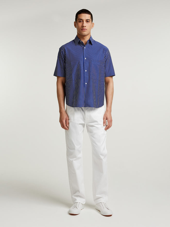 Connolly Blue Stripe Short Sleeve Shirt