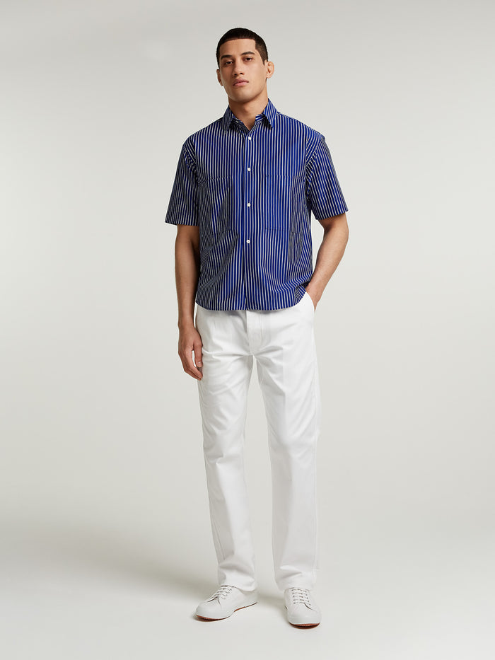 Connolly Blue Stripe Short Sleeve Shirt