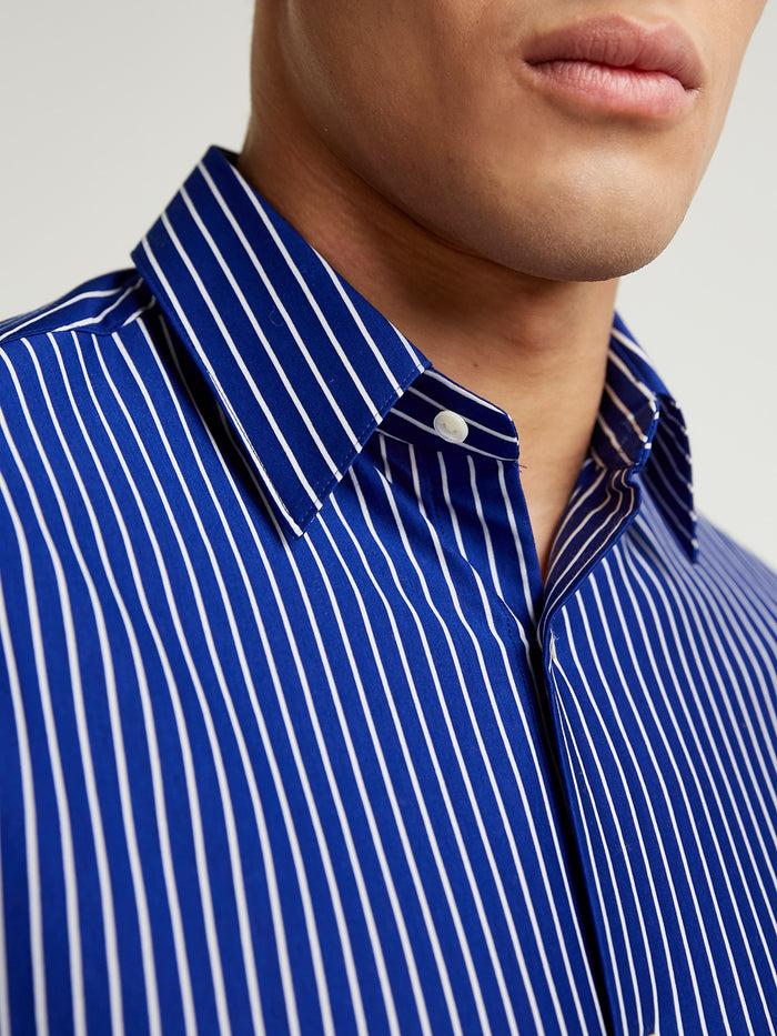 Connolly Blue Stripe Short Sleeve Shirt