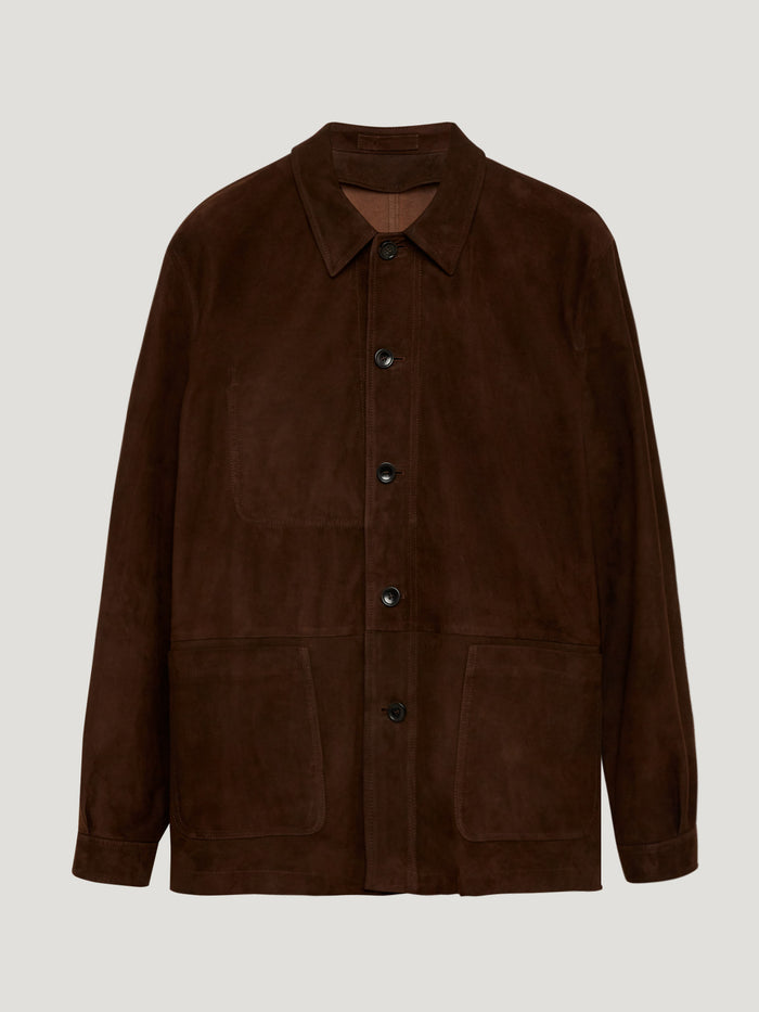 connolly Brown Suede Over Shirt