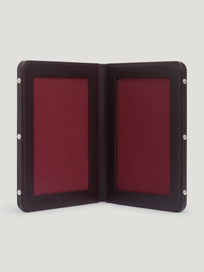 connolly Burgundy Double Frame