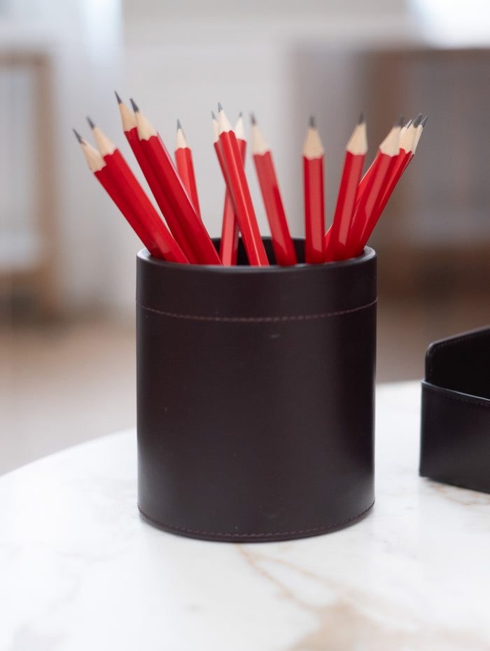 Connolly Burgundy Small Pen Pot