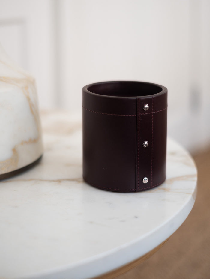 Connolly Burgundy Small Pen Pot