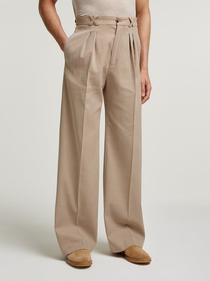 Connolly Camel Oxford Bag Trousers