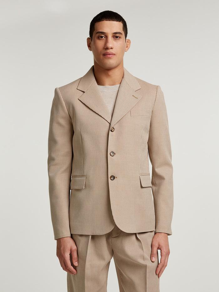 Connolly Camel Oxford Single Breasted Jacket