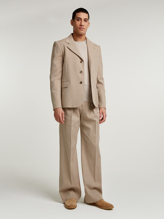 connolly Camel Oxford Single Breasted Jacket