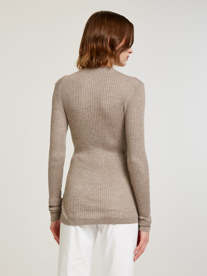 Connolly Light Grey Skinny Rib Crew