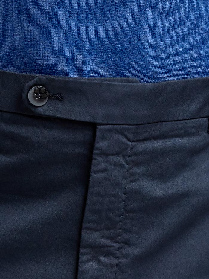 Connolly Navy Cotton Comfort Trouser