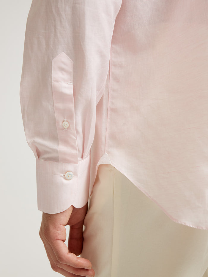 Connolly Pink Linen Cotton Shirt