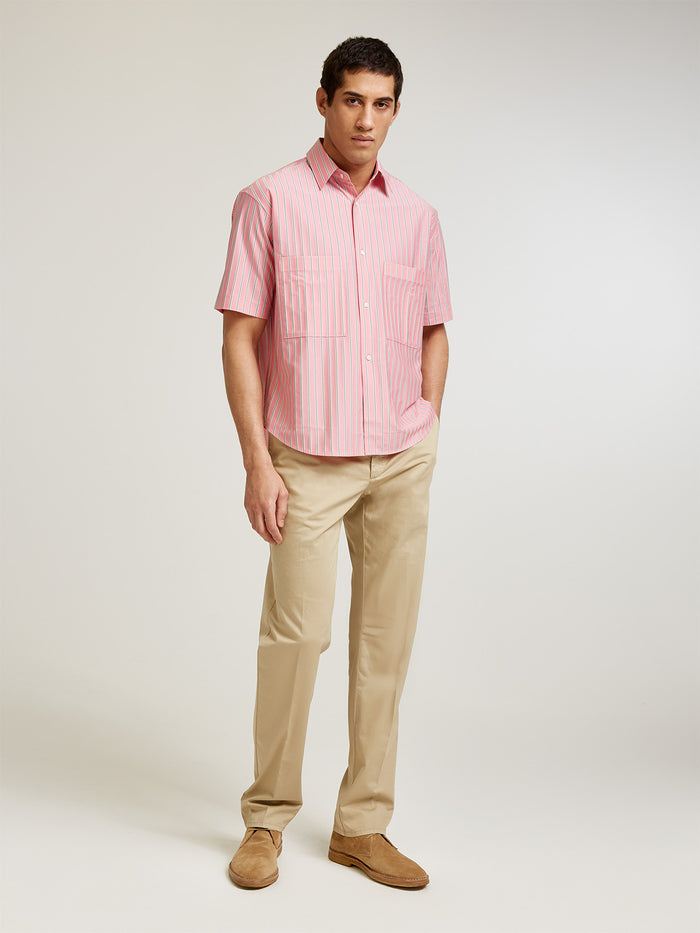 Connolly Pink Stripe Short Sleeve Shirt