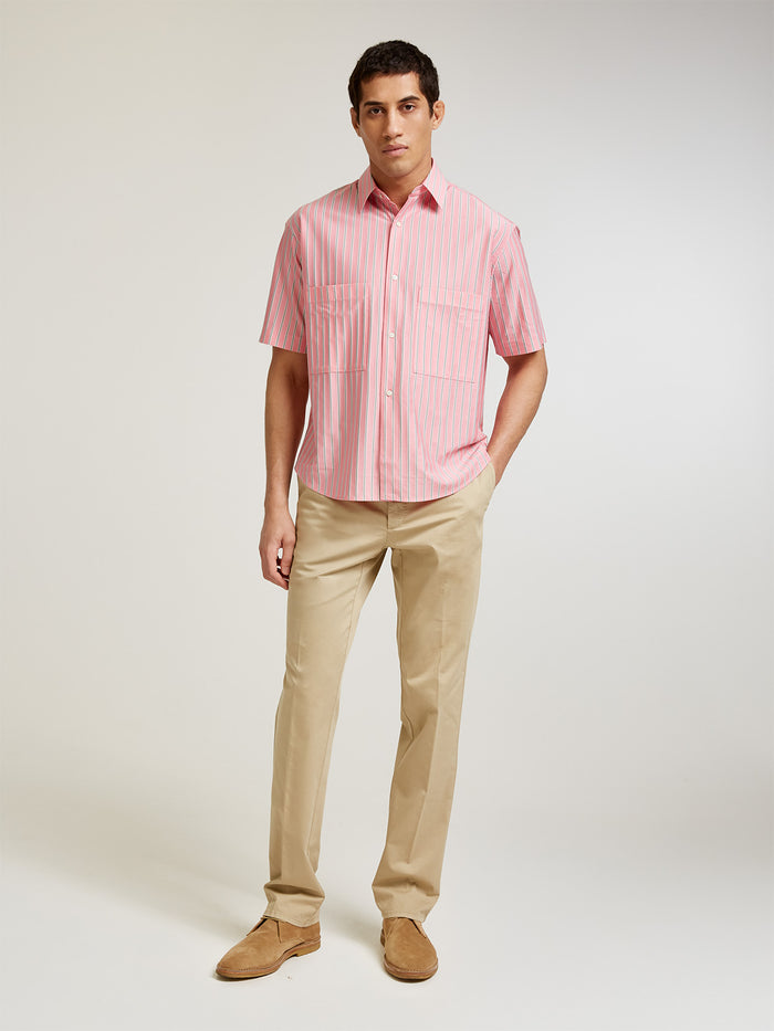 Connolly Pink Stripe Short Sleeve Shirt