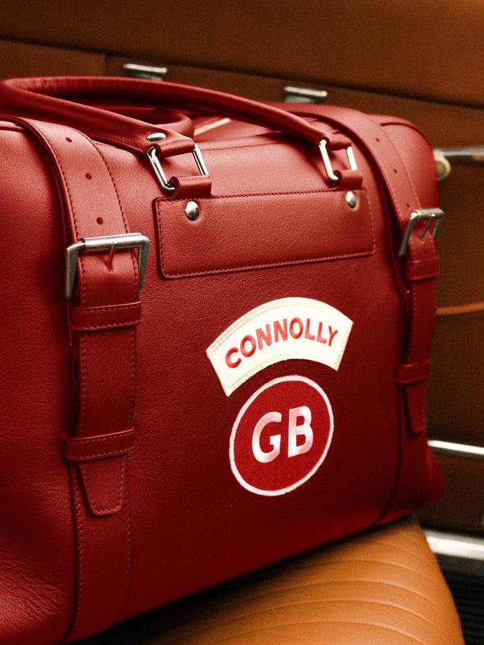 Connolly Red Sports Grip Bag With Badges